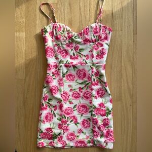 Zara floral corset style dress